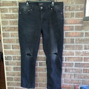 No Boundaries Black Slim Distressed Jeans